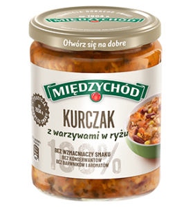 Kurczak z warzywami w ryżu 500 g